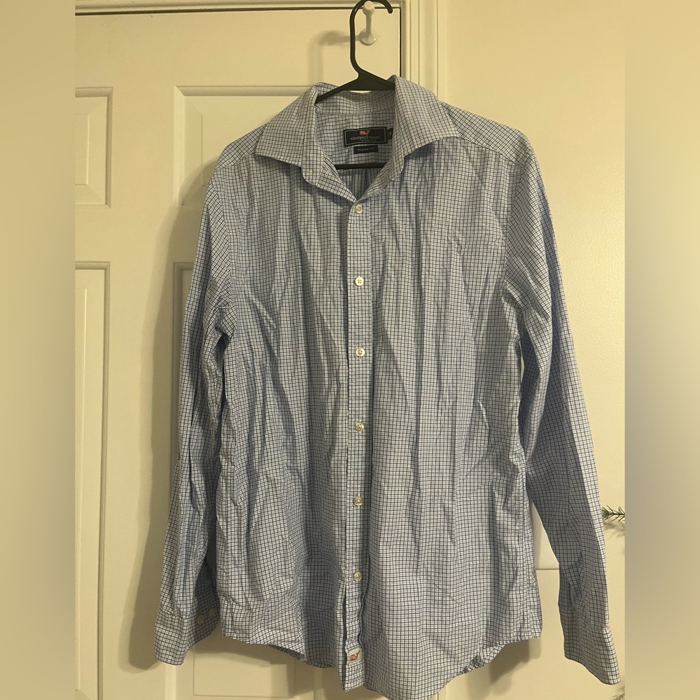 Vineyard Vines Blue Checkered Shirt